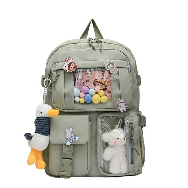 Mochilas bonitas para mujer 2022 mochila escolar de nailon multibolsillo impermeable para estudiantes ninas Kawaii mochila para ordenador