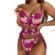 thumbnail image 1 of Gibobby Lencería sexy para mujer Conjunto de Lencería de Malla, Conjunto de Lencería Elegante para Dama para Noche de Bodas(Morado, M), 1 of 5