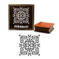 thumbnail image 1 of Printtoo Scrap-booking Wooden Rubber Stamp Craft Textile Floral Mandala Pattern-3 x 3 Inches, 1 of 2