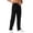 Black, variant on Men's Lightweight Spring Summer Running Sweatpants Loose Fit Open Bottom Mesh Athletic Pants with Pockets Big and Tall Size S-3XL Black