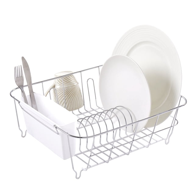 Set de tendederos para secar platos Sweet Home Collection, color blanco (paquete de 12)
