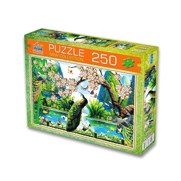 Art Puzzles for Family Activities, Jigsaw Puzzles for Kids and Family Time, Art Appreciation with Puzzles, Peacock, 250 Pieces