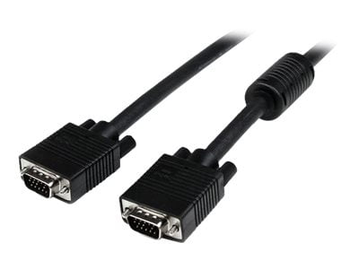 StarTech.com 10ft Coax High Res Monitor VGA Cable HD15 M/M - HD-15 Male VGA - HD-15 Male VGA - 10ft - Black