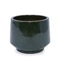 thumbnail image 6 of Handmade Dark Green Ceramic Planter Set of 3 (15/11/9 Inch Diameter), Textured Finish for Orchids & Begonias, Breathable Clay Pots for Indoor & Outdoor Use on Windowsills & Bookshelves, 6 of 13