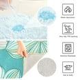 thumbnail image 4 of Toilet Rug U-Shaped Bathroom Rugs Non-Slip Soft Plush Machine Washable Contour Bath Mat Watercolor Daisy Flowers 24x20, 4 of 9