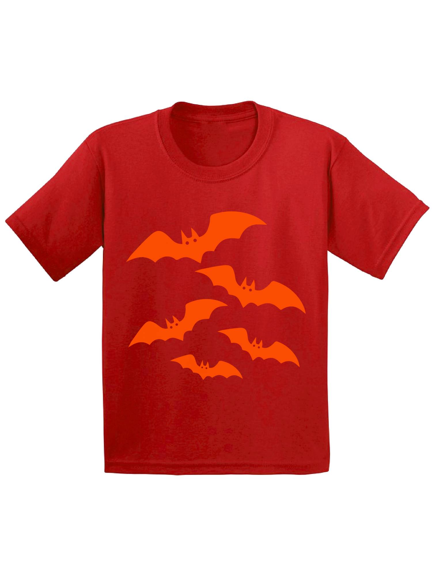 Awkward Styles Orange Bats Tshirt for Kids Halloween Bats Shirt Girls