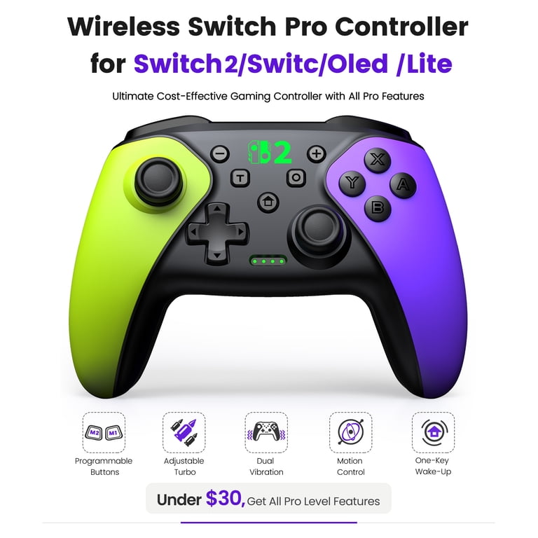 Switch 2 Controller, Wireless Switch Pro Controller for Switch 2