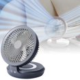thumbnail image 1 of Portable USB Rechargeable Wall Mount Fan With Foldable Design For Living Room Bedroom Kitchen Indoor Use, 1 of 9