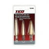 TEQ Correct High Speed Step Drill Bits - 3 Pack - Titanium Coated - Self Starting Tips, 1 pack, sold by each