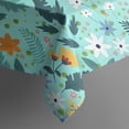 thumbnail image 5 of Pioneer Flower Floral Print Pattern Square Tablecloth,Waterproof Square Table Cover,Wipeable Spillproof Washable Table Cover for Home Kitchen Party Decor 42"X42"(107x107cm), 5 of 6