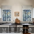 thumbnail image 4 of Kitchen Curtains and Valance Set 36 Inch Tier Pioneer Colorful Floral 3 Pieces Set Dining Room Small Curtain Drapes Cafe Curtains Valance for Home Decor Rod Pocket, 4 of 6