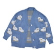 thumbnail image 4 of Womens Long Sleeves Open Front Cute Sheep Knitted Sweater Cardigan Coat Outwear with Pockets Button Down Knitwear for Ja, 4 of 8