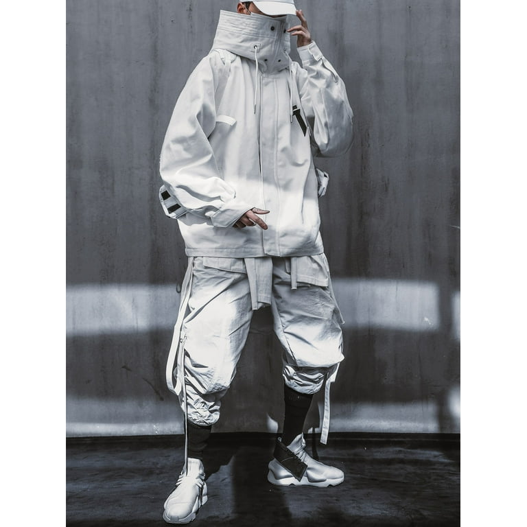 Niepce Inc Japanese Streetwear Kanji White Men's Techwear Niepce Inc Japanese Streetwear Kanji White Men's Techwear