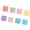 Macaron Square, variant on Ywmsfl Multi Color Auto Stick Note 8PCs Write Erase Tab Ideal for Students Professional Organization
