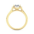 thumbnail image 3 of Jamaica - Moissanite Oval Cut Lab Diamond Halo Engagement Ring, 3 of 4