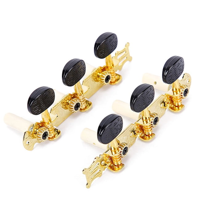 Mosiee Acoustic Folk Classical Guitar Tuning Pegs Anti Rust Chrome Plated Material Quick And Accurate String Tuning 3R+3L