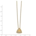 thumbnail image 7 of 14K Two-Tone Gold necklace 17 in Satin Triangle, 7 of 7
