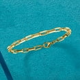 thumbnail image 3 of Ross-Simons Italian 14kt Yellow Gold Paper Clip Link Bracelet, Women's, Adult, 3 of 5