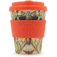 thumbnail image 5 of Ecoffee 12oz 340ml Reusable Cups with Silicone Lid Tops, Made with Natural Bamboo Fibre, Farfalle, 5 of 5
