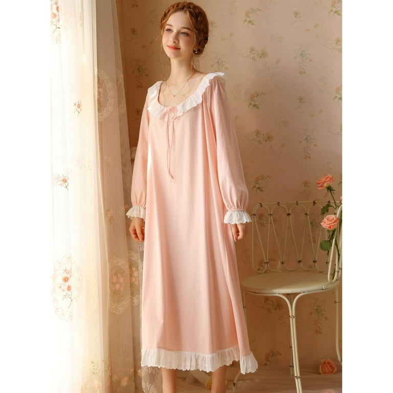 cotton pajama dress Vintage Cotton Plaid Pajama Dress | Cozy Loungewear main image 0