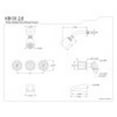 thumbnail image 2 of Kingston Brass KB132 Tub and Shower Faucet, Polished Brass, 2 of 2