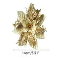 thumbnail image 5 of Christmas Front Door Wreath Hwkond Christmas Ornaments Golden Rattan Garland Decoration Flower Christmas Flower Decoration DIY Christmas Tree Supplies, 5 of 5