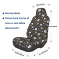 thumbnail image 2 of Lsque Cosmic Pattern Car Seat Covers for Front Seats , Waterproof Seat Covers for Cars, Sporty Front Seat Covers,Car Seat Cover Protector Front Seats, 2 of 5