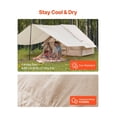 thumbnail image 4 of Inflatable Camping Tent 3-5 Person, Easy Setup Blow Up Tent with Pump, 4 Season Glamping Tent with Canopy & Stove Jack, Waterproof 300D Camping Shelter, 4 of 9