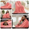 thumbnail image 6 of Lux Decor King Size Blankets for Bed, Ultra Soft Lightweight Striped Fuzzy Fleece Bed Blanket All Season Cozy Comfort, Pink, 6 of 11