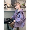 thumbnail image 2 of Chaqueta de material impermeable para niñas, chaqueta deportiva con capucha de moda para niñas pequeñas de otoño, 2 of 6
