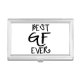 thumbnail image 1 of Girlfriend Best GF Ever Valentine's Day Business Card Holder Case Pocket Box Wallet, 1 of 3