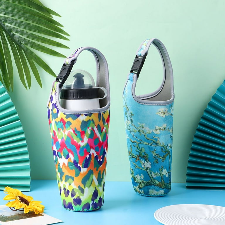 Tote bag with shop water bottle holder