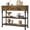 Brown, variant on Senfot 39.4" Narrow Console Table with 2 Drawers, Small Entryway Sofa Table with 3-Tier Storage Shelves, Ideal for Living Room and Hallway Use, Brown