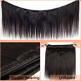 thumbnail image 3 of Straight Bundles Human Hair single one Bundle straight Brazilian Unprocessed Virgin Hair Weave Extensions 12 Inch, 3 of 3