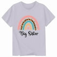 thumbnail image 4 of ibiyuan Big Sister Shirts for Girls Toddler Girls Promoted To Big Sister Girls Tshirts Pregnancy Announcement Short Sleeve Shirts Girl Shirts Trendy Big Sister Gift Tees Toddler Girl Tops 5t, 4 of 4