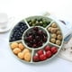 thumbnail image 2 of Bandeja para almacenar alimentos, bandeja para frutos secos, bandeja para dulces y aperitivos, bandeja dividida para servir frutos secos, bandeja para servir para fiestas, liquidación de platos de, 2 of 4