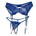 thumbnail image 3 of Ropa de dormir de encaje para mujer Ropa de dormir sexy: lencería para San Valentín, color liso, tejido de poliéster, diseño elegante para ocasiones especiales., 3 of 3