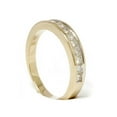 thumbnail image 2 of 14k Yellow Gold 1/2ct Princess Cut Channel Set Diamond Wedding Anniversary Ring, 2 of 2