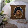 thumbnail image 3 of Carolines Treasures SS8391PW1414 Starry Night Sussex Spaniel Fabric Decorative Pillow, 14Hx14W, multicolor, 3 of 4