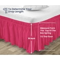 thumbnail image 5 of SGI Bedding 10 Inch Wrap Around Bed Skirt | Microfiber Bed Skirt | Fade Resistant, Wrinkle Free, Anti-static, Decorative, Extra Storage Space, Clutter-Free | Queen, Hot Pink, 5 of 8