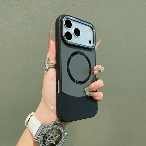 Allytechgroup Magnetic Case for iPhone 16 Plus, Slim Fit Hard PC Rugged Slim Lightweight [Compatible with Magsafe] Shockproof Protective Back Cover Bumper for iPhone 16 Plus, Black