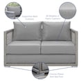 thumbnail image 5 of Modway Aura 3 Piece Outdoor Patio Wicker Rattan Set in Gray Gray by Modway, 5 of 8