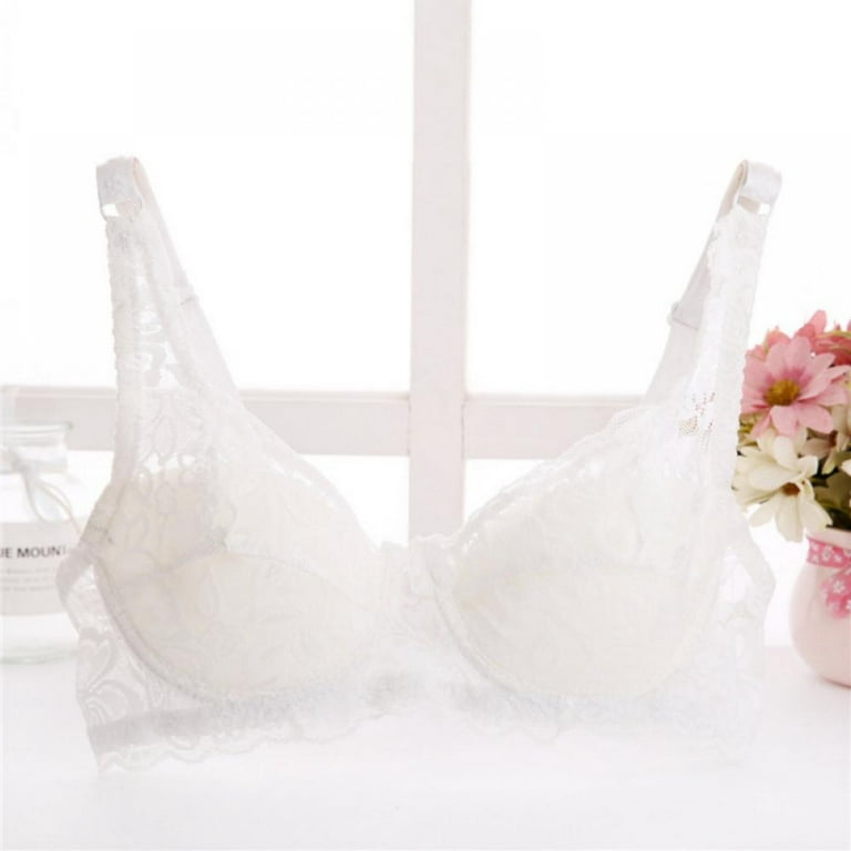 Women's 3pcs Multicolor Lace Bowknot Push-Up Bra With Thick Chest Pad To  Lift And Enhance B Cup