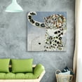 thumbnail image 2 of Masterpiece Art Gallery Snow Leopard Light Watercolor By Brenna Harvey Canvas Art Print 35" x 35", 2 of 4