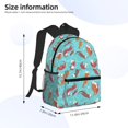thumbnail image 3 of Kuqiui Backpack for Men and Women – Durable Lightweight Travel Backpack with Laptop Compartment, School & Work Daypack-Sea Otters Family In Blue Water, 3 of 7