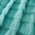 thumbnail image 4 of Ediodpoh Women's Skirts A Line Pleated Long Tutu Skirt with Ruffle Mesh Calf Length Chiffon High Waist Cake Skirt Ballet Skirt Sky Blue M, 4 of 6