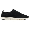 thumbnail image 2 of Women's Cole Haan ZEROGRAND Stitchlite Sneaker Black/Leather/Ivory Knit 7 B, 2 of 3