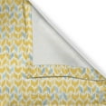 thumbnail image 5 of Ambesonne Yellow Chevron Grommet Curtain, Ikat Style Tile, 50" x 96", Marigold Pale Blue White, 5 of 6
