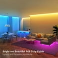 thumbnail image 5 of Fifet 16.4ft Led Strip Lights, RGB 5050 Flexible Strip Lights, Waterproof Color Changing Kit with 44 Keys IR Remote, 12V Power Supply for Living Room, 5 of 6