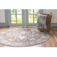 thumbnail image 4 of Rugs.com Oregon Collection Rug – 3 Ft Round Gray Low-Pile Rug Perfect for Kitchens, Dining Rooms, 4 of 5
